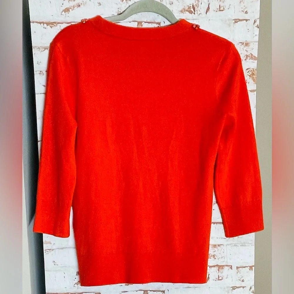 Kate Spade Avaline Red Wool Cashmere Sweater Size S